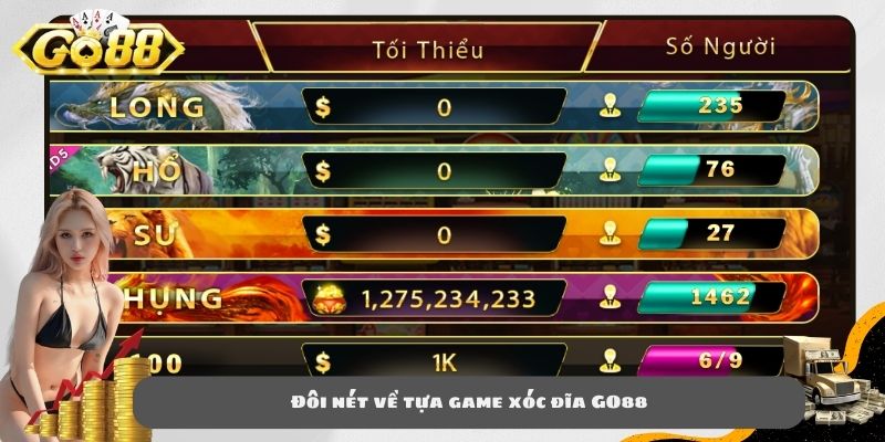 Đôi nét về tựa game xóc đĩa GO88