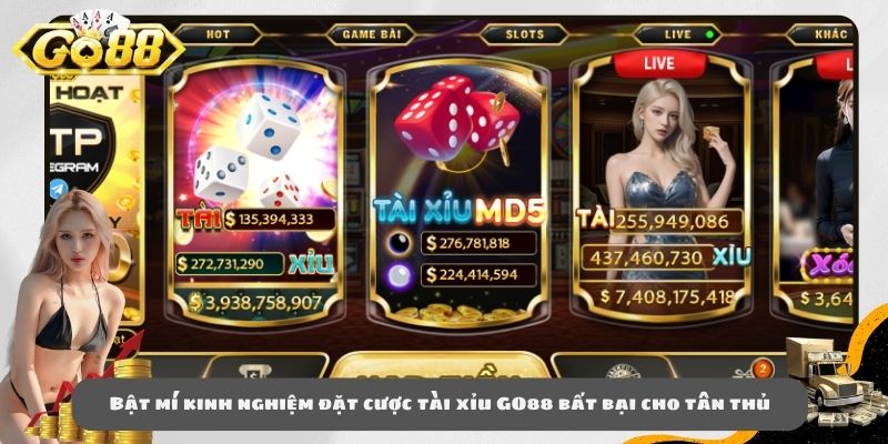 Bật mí kinh nghiệm đặt cược tài xỉu GO88 bất bại cho tân thủ