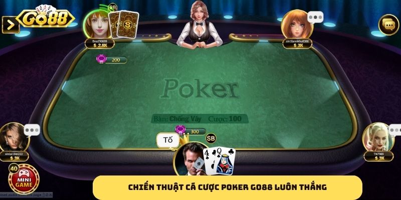 Chiến thuật cá cược poker GO88 luôn thắng