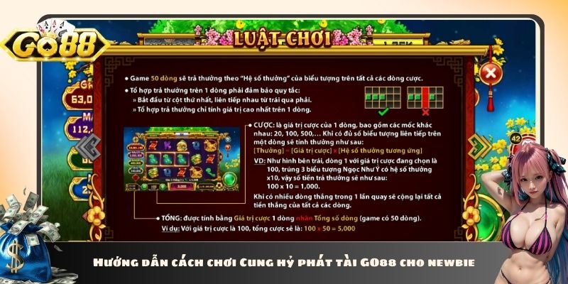 Hướng dẫn cách chơi Cung hỷ phát tài GO88 cho newbie