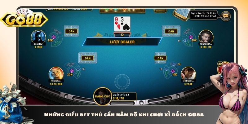 Những điều bet thủ cần nắm rõ khi chơi xì dách GO88